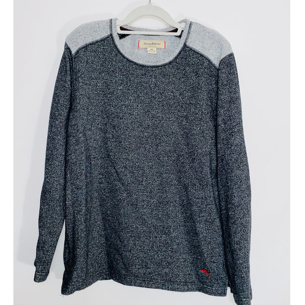 Tommy Bahama Marled Charcoal &‎ Gray Pullover - Men's Size M
